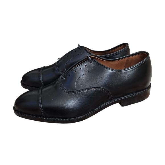 ALLEN EDMONDS Park Avenue Black Dress Shoes Mens 9 bench welt Excellent - Picture 5 of 13